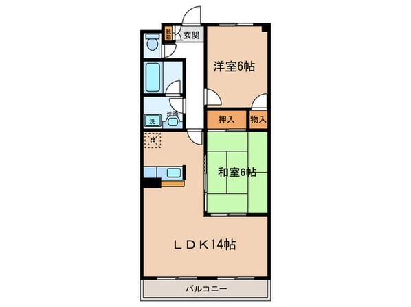 メイプル八田の物件間取画像